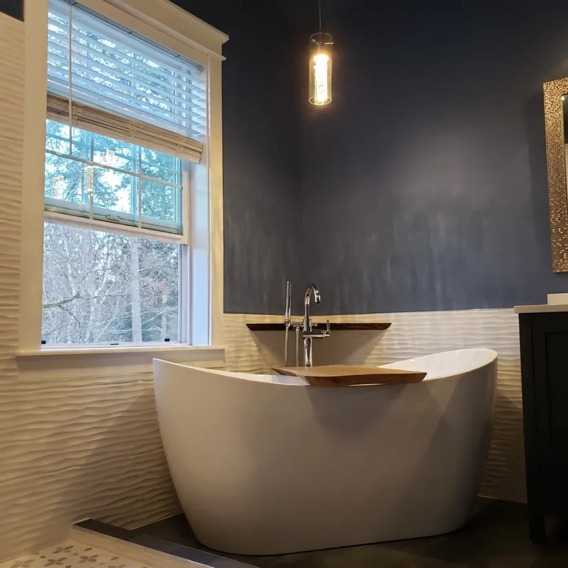 bathroom with downlights